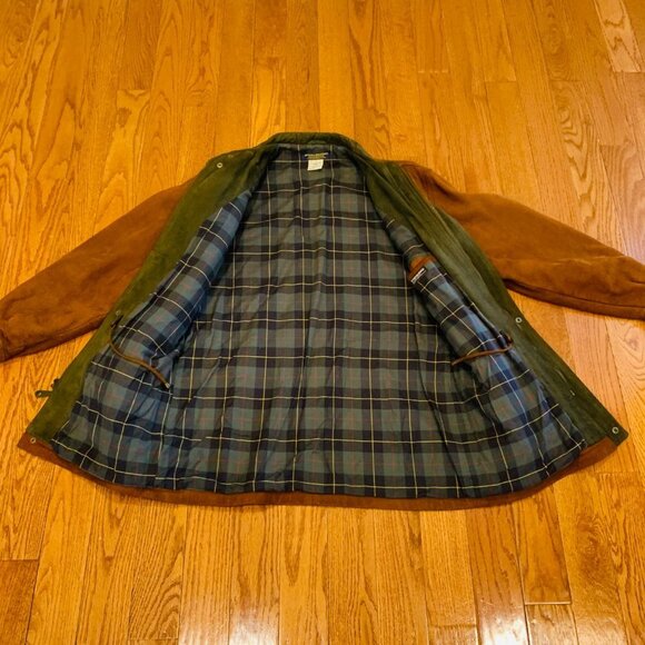 Brooks Brothers Men's Suede Leather Hunting Field Shooting Jacket Car Coat - Picture 8 of 16